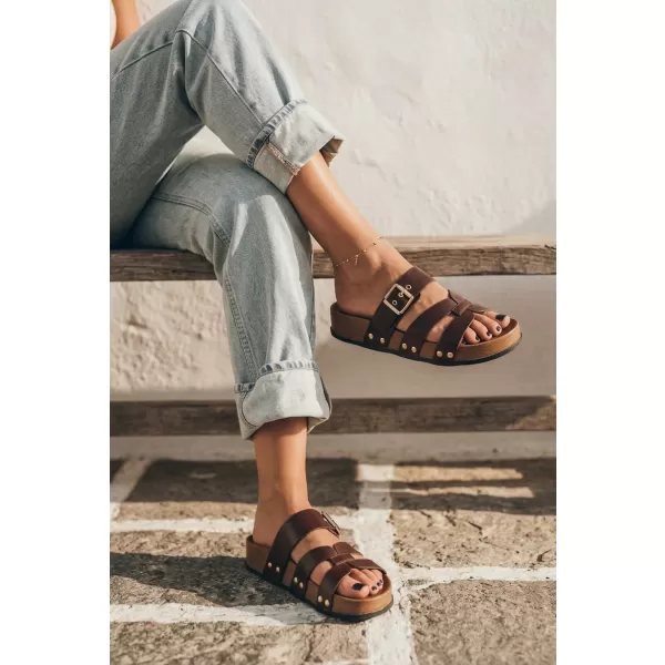  Dámské pantofle BOTO 22-382 BROWN 