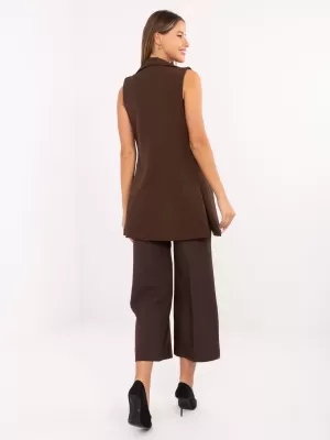 Dámská vesta RUE PARIS IT-KZ-FL5069.84 BROWN