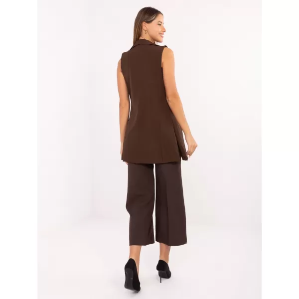  Dámská vesta RUE PARIS IT-KZ-FL5069.84 BROWN 