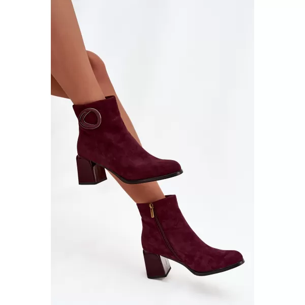  Dámské kotníkové boty ARTIKER 57C0016 BORDO 