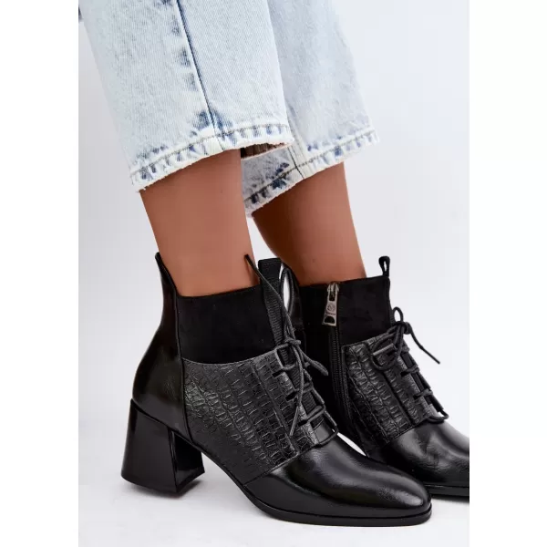  Dámské kotníkové boty VINCEZA 58670 BLACK 