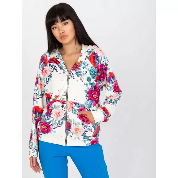  Dámská mikina RUE PARIS RV-BL-8143.83P WHITE-RED 