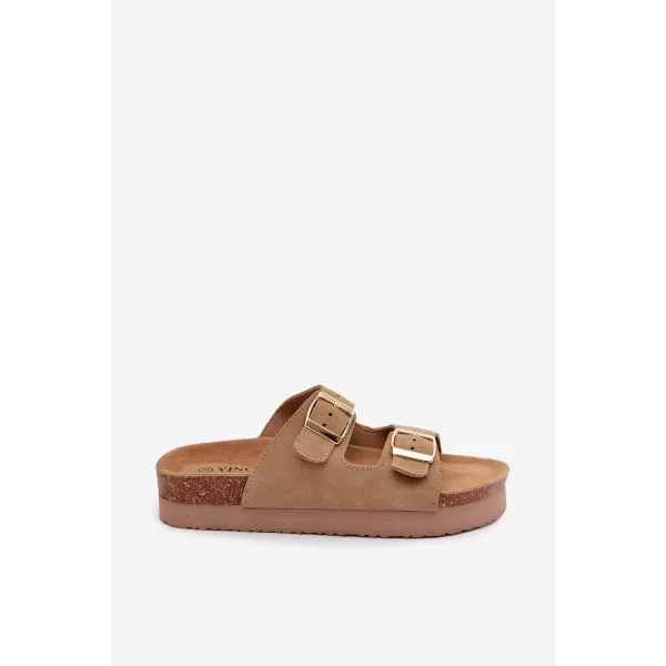  Dámské pantofle VINCEZA 102657 BEIGE 