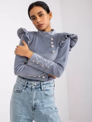 Dámská halenka ITALY MODA DHJ-BZ-6533A.44P GRAY