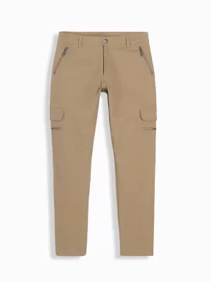 Pánské kalhoty OMBRE P1517 KHAKI