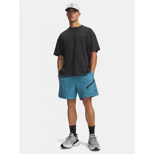  Pánské kraťasy UNDER ARMOUR UNSTOPPABLE WOVEN SHORTS 6009361-466 MODRÁ 