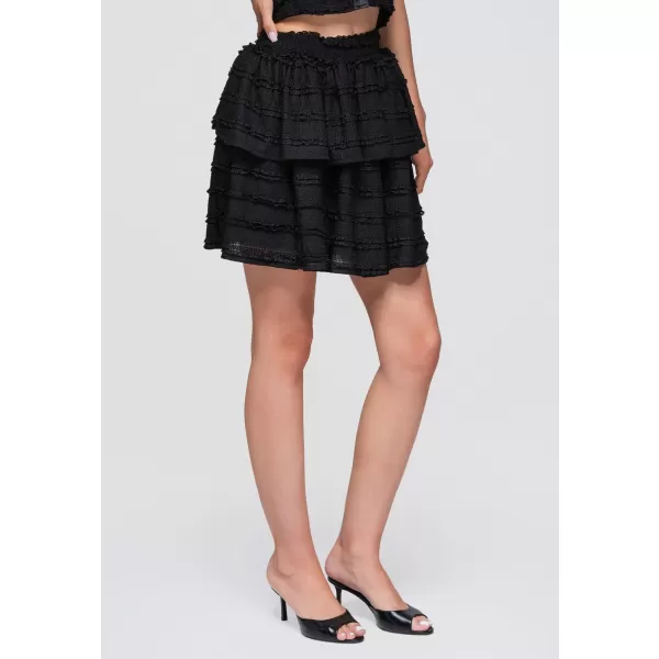  Dámská sukně OMBRE OW-GL-E0014 BLACK 