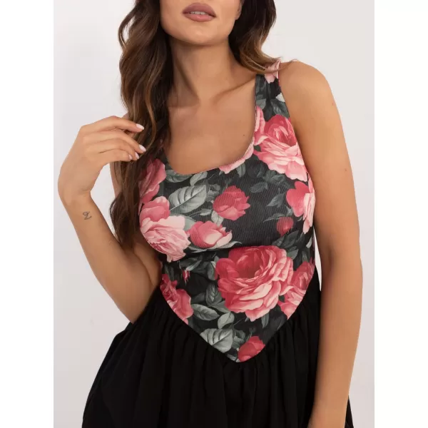  Dámské šaty ITALY MODA DHJ-SK-19805-2.65 BLACK AND PINK 