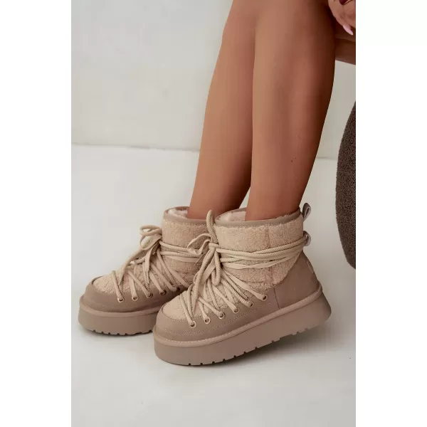 Dámské sněhule D&A GR62-6021 BEIGE 