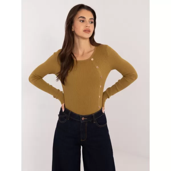  Dámský svetr WOOL FASHION ITALIA AT-SW-2332-2.62 OLIVE 