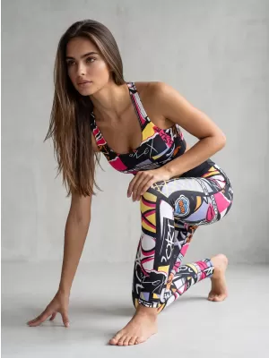 Dámské dlouhé funkční legíny premium (nové velikosti) ALTISPORT VOJ/ALW041LEG05 ČERNÁ