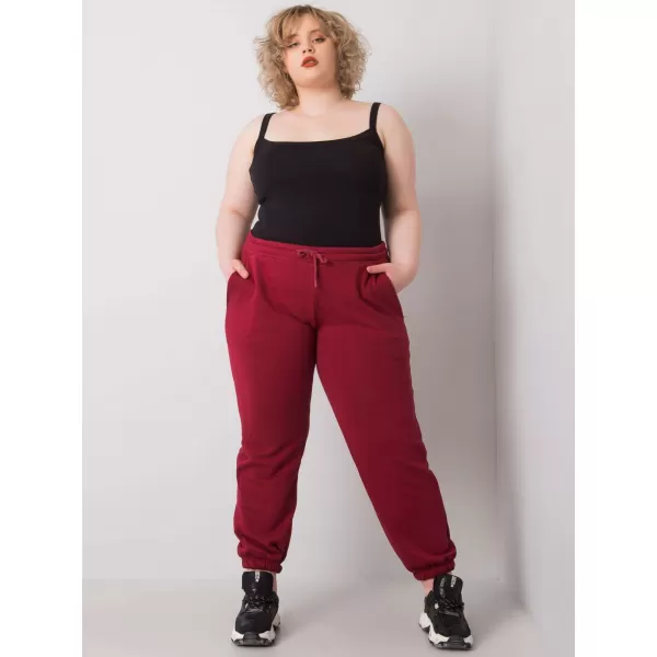  Dámské tepláky BASIC FEEL GOOD RV-DR-6331.86 BURGUNDY 