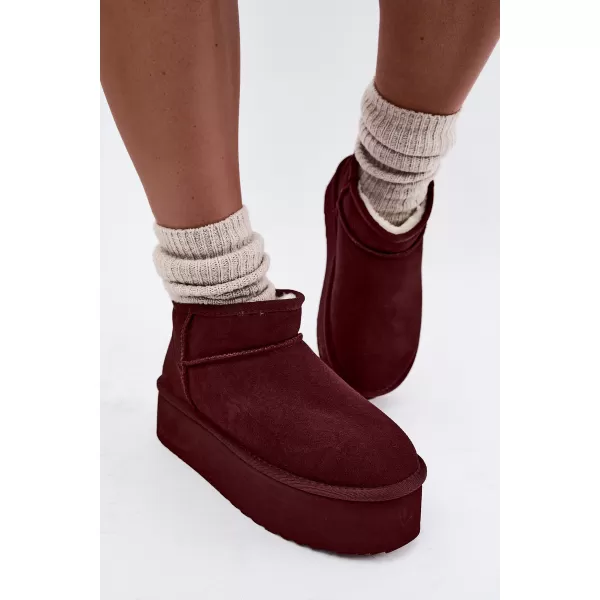  Dámské sněhule BOTO 6391 BURGUNDY 