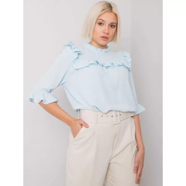  Dámská halenka RUE PARIS CHA-BZ-3312.30 LIGHT BLUE 