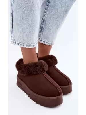 Dámské sněhule BIG STAR SHOES UU274203 BROWN/BEIGE SHADOWS