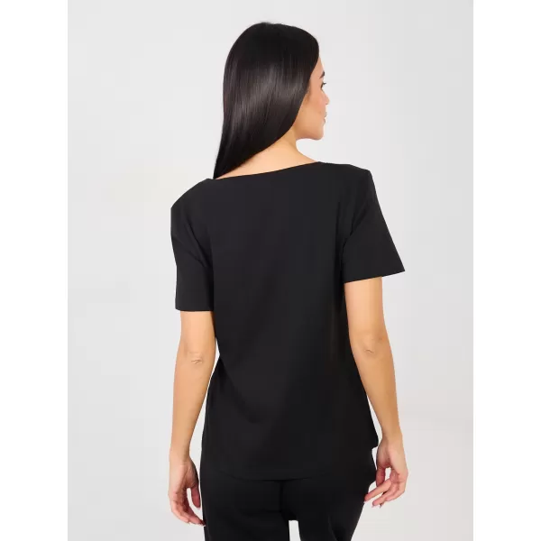  Dámské tričko RUE PARIS RV-TS-A1095.33 BLACK 