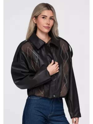 Dámská bunda OMBRE OW-JT-E0004 BROWN
