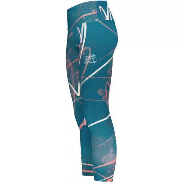  Dámské dlouhé legíny premium (nové velikosti) ALTISPORT VOJ/ALW082LEG05 PETROLEJOVÁ 