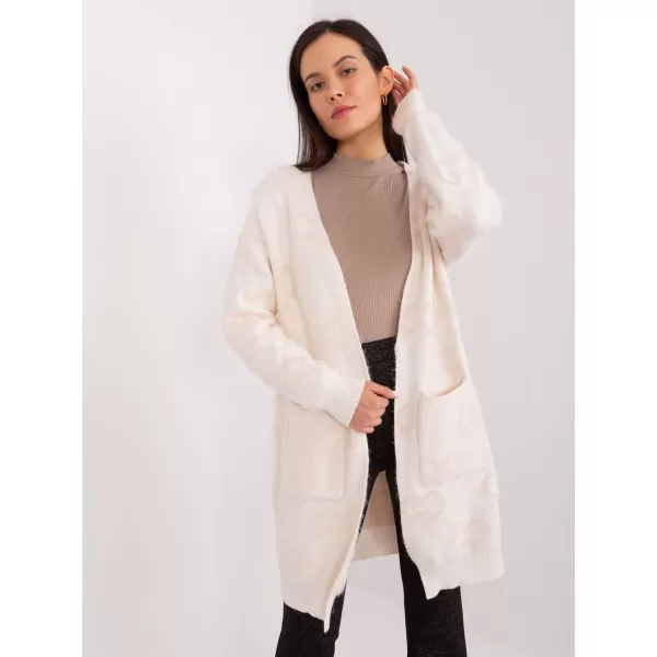  Dámský svetr WOOL FASHION ITALIA AT-SW-23401-A.39 LIGHT BEIGE 