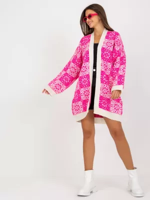 Dámský svetr RUE PARIS LC-SW-0301.45P WHITE-PINK