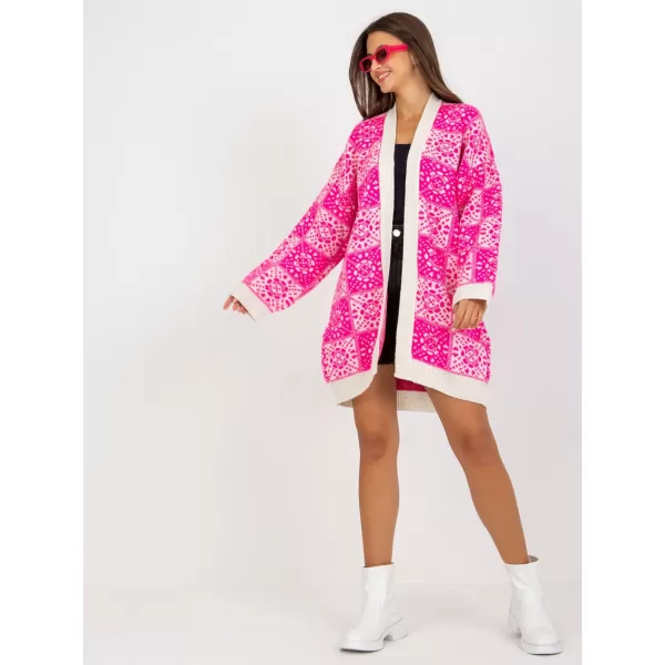  Dámský svetr RUE PARIS LC-SW-0301.45P WHITE-PINK 