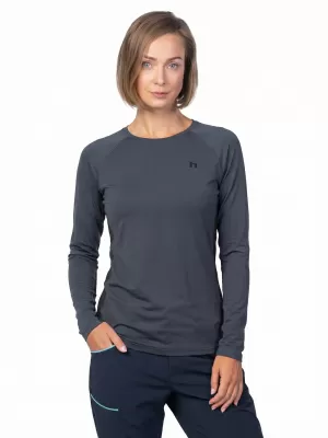 Dámské triko HANNAH TERRA L/S SKY CAPTAIN/ANTHRACITE