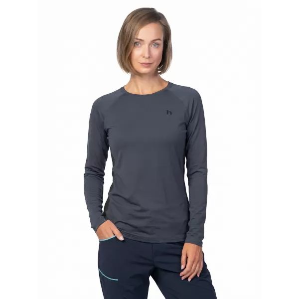  Dámské triko HANNAH TERRA L/S SKY CAPTAIN/ANTHRACITE 