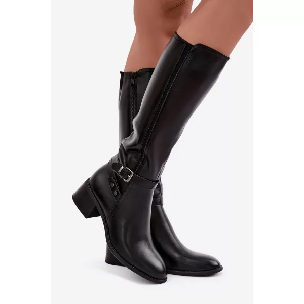  Dámské kozačky SERGIO LEONE KZ-07 BLACK 
