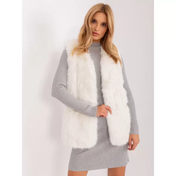  Dámská vesta WOOL FASHION ITALIA AT-KZ-2368.00P ECRU 