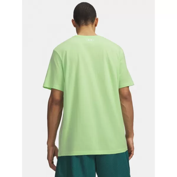  Pánské triko UNDER ARMOUR M SPORTSTYLE LC SS 1326799-712 ZELENÁ 