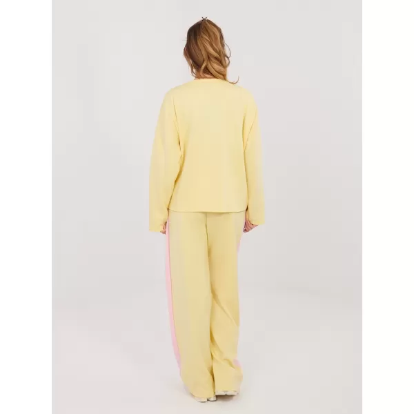  Dámská tepláková souprava RUE PARIS IT-KMPL-22220.69 BRIGHT YELLOW 