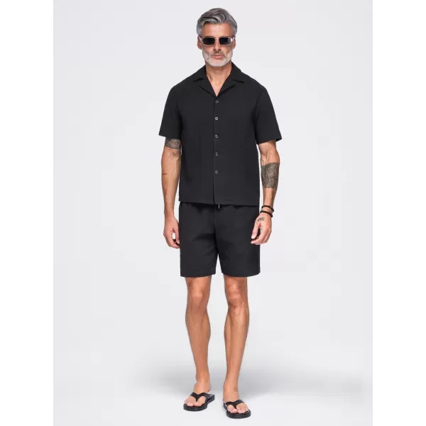  Pánské kraťasy OMBRE OM-SRCS-0209 BLACK 