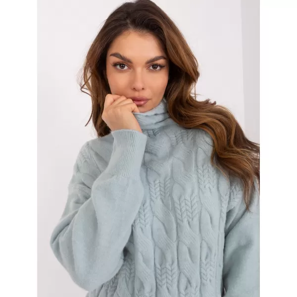 Dámský svetr WOOL FASHION ITALIA AT-SW-23401.97P MINT 