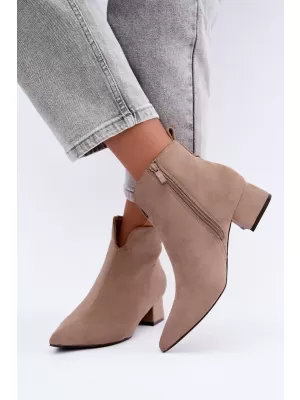 Dámské kotníkové boty BOTO D-334 BEIGE