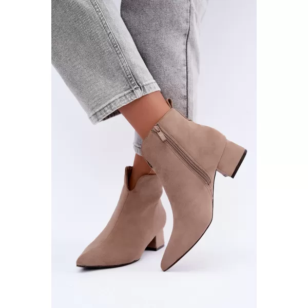  Dámské kotníkové boty BOTO D-334 BEIGE 