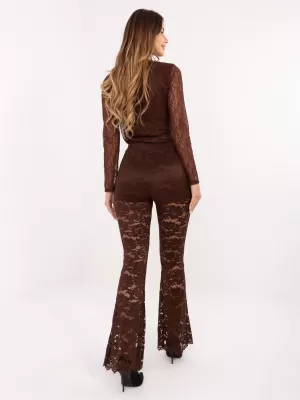 Dámské kalhoty ITALY MODA MI-SP-K69-3.21P BROWN