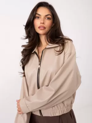 Dámská bunda RUE PARIS IT-KR-FL9707.34 LIGHT BEIGE