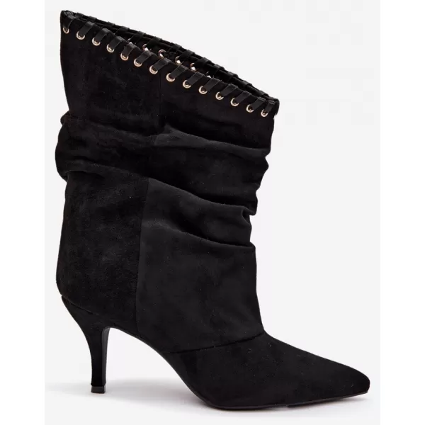 Dámské kotníkové boty BOTO 2568A BLACK 