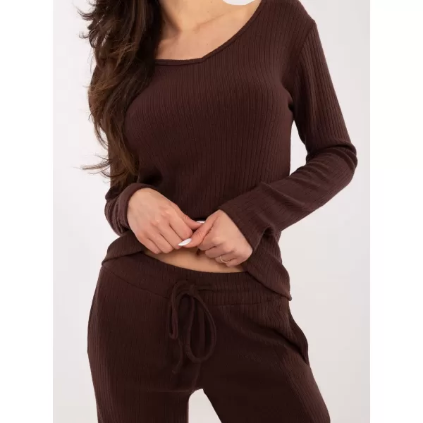  Dámské kalhoty FACTORY PRICE SM-SP-A1572.16 DARK BROWN 