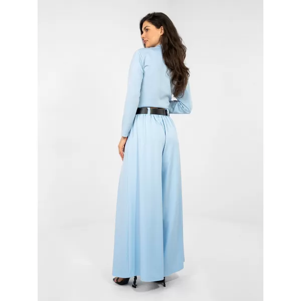  Dámské kalhoty RUE PARIS IT-SP-19963.32 LIGHT BLUE 