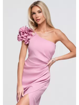 Dámské šaty LARICA LA-OM-DLR377 PINK