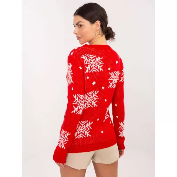  Dámský svetr ITALY MODA MI-SW-19133.90 RED 