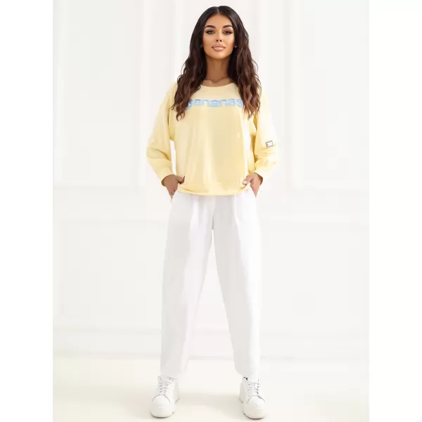  Dámská mikina RUE PARIS RV-BL-A1221.13 BRIGHT YELLOW 