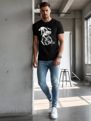 Pánské triko DSTREET ČERNÁ
