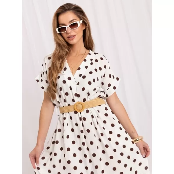  Dámské šaty ITALY MODA IT-SK-19070.74 ECRU 