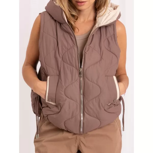  Dámská vesta FACTORY PRICE MBM-KZ-2302.27 BROWN 