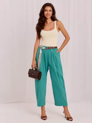 Dámské kalhoty ITALY MODA IT-SP-FL9967SPL.75 TURQUOISE