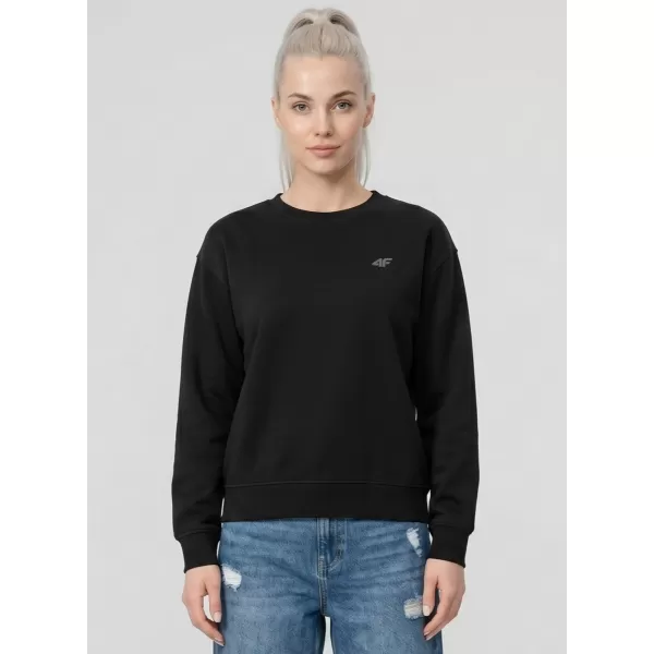  Dámská mikina 4F 4FWMM00TSWSF2534 DEEP BLACK 