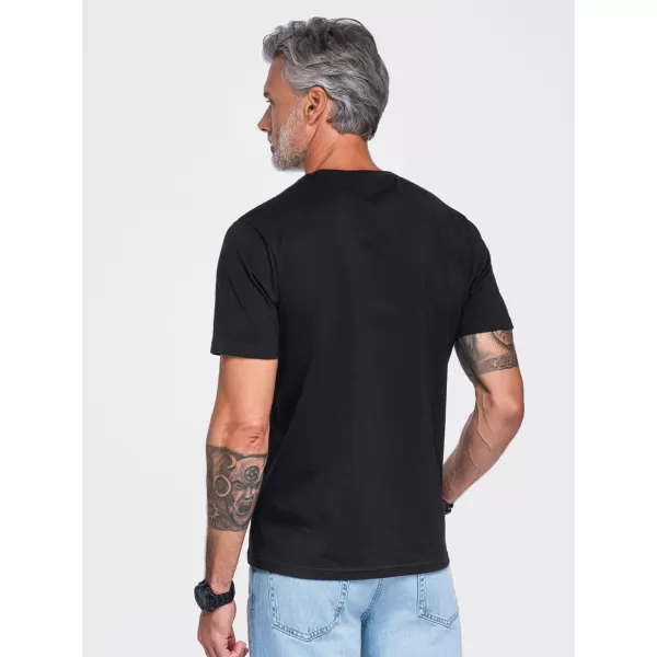  Pánské tričko OMBRE OM-TSPT-0299 BLACK 