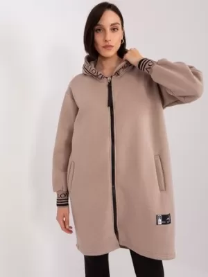 Dámská mikina RELEVANCE RV-BL-9225.96P DARK BEIGE